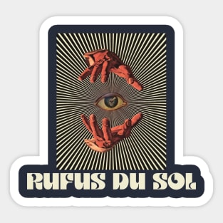 Hand Eyes Rufus Du Sol Sticker